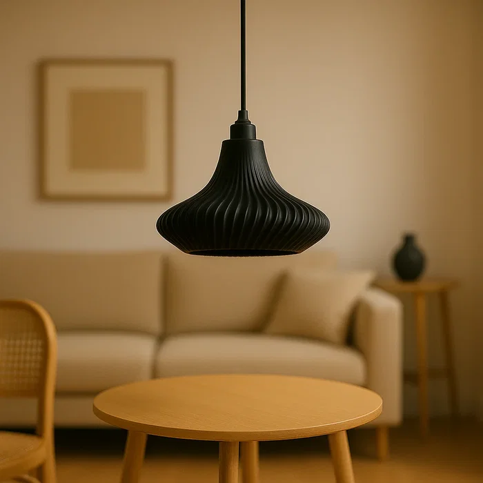 Lampe Suspendue Vita Noir / Noir Fleur / Câble Noir Design Polyvalent Minimaliste Pour Salon, Salle À Manger, Chambre, Restaurant Lampe Suspendue Vita Noir / Noir Fleur / Câble Noir Design Polyvalent Minimaliste Pour Salon, Salle À Manger, Chambre, Restaurant