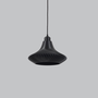 Suspension Vita Noir – Rosace de plafond noire, câble noir, compatible ampoule LED E27