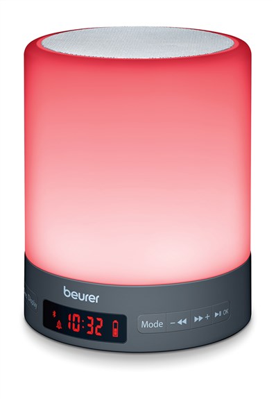 Beurer WL-50 Réveil Lumineux Simulateur d'Aube avec Alarme Radio ou Bip Sonore et LED