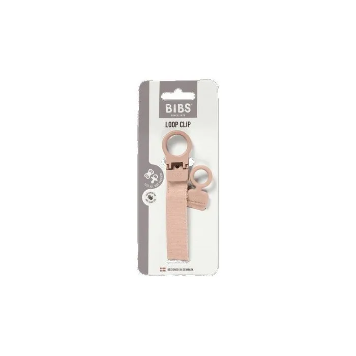 Bibs Attache sucette Clip Loop - Blush