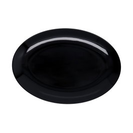 Quid Bandeja Oval Select Basic en Mélamine Noire Brillante 30,5x21,2 cm Extra Forte