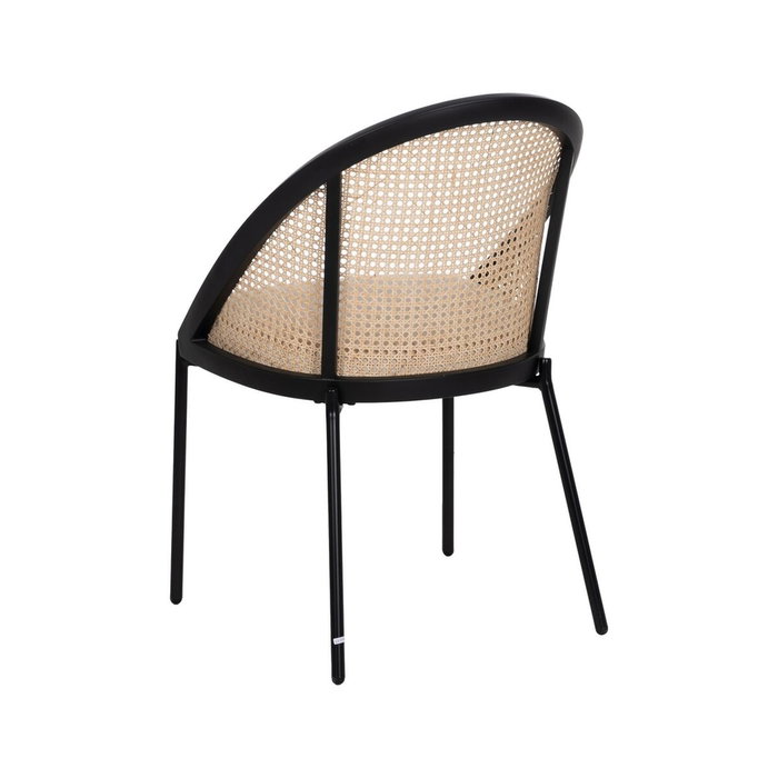 BigBuy Home Chaise de Salle à Manger Noir Naturel BigBuy Home Chaise de Salle à Manger Noir Naturel