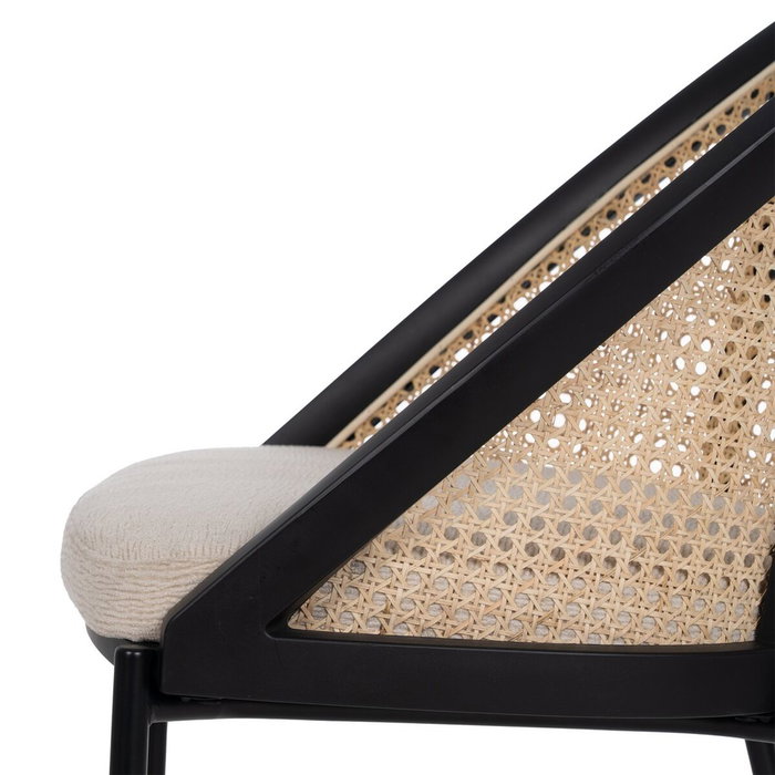 BigBuy Home Chaise de Salle à Manger Noir Naturel BigBuy Home Chaise de Salle à Manger Noir Naturel