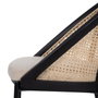 BigBuy Home Chaise de Salle à Manger Noir Naturel