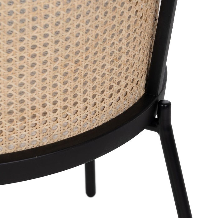 BigBuy Home Chaise de Salle à Manger Noir Naturel BigBuy Home Chaise de Salle à Manger Noir Naturel