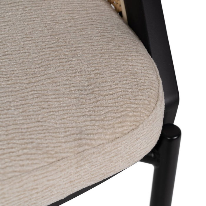 BigBuy Home Chaise de Salle à Manger Noir Naturel BigBuy Home Chaise de Salle à Manger Noir Naturel