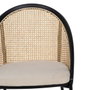 BigBuy Home Chaise de Salle à Manger Noir Naturel