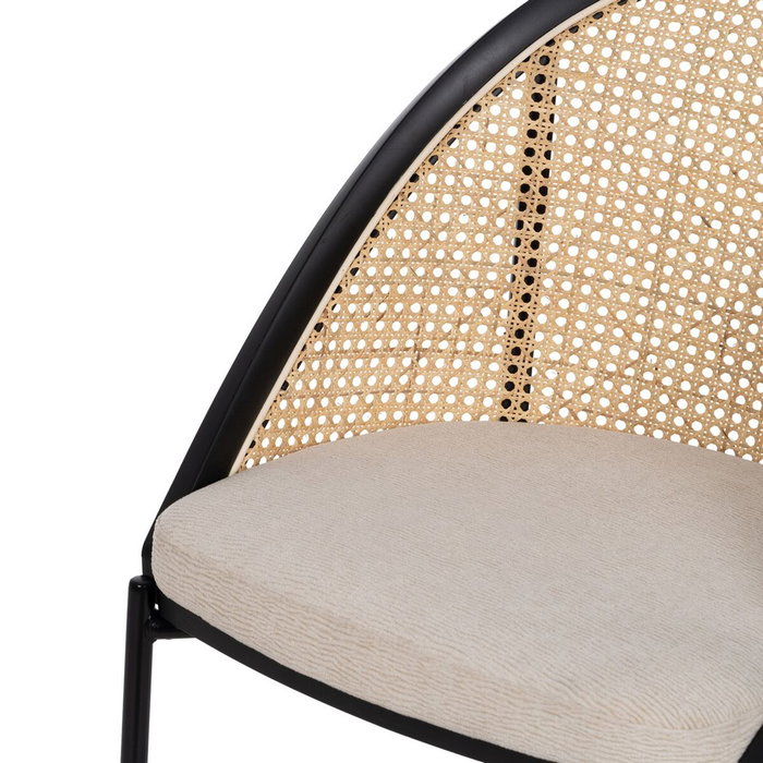 BigBuy Home Chaise de Salle à Manger Noir Naturel BigBuy Home Chaise de Salle à Manger Noir Naturel