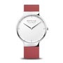 Bering 15540-500 Montre Homme avec Bracelet Rouge