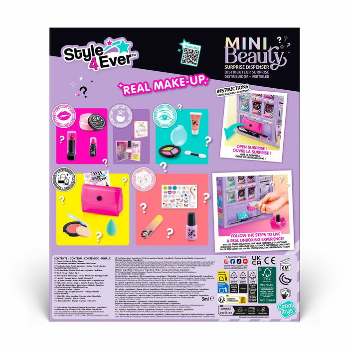 Canal Toys Mini Beauty Distributeur Surprise - Style 4 Ever