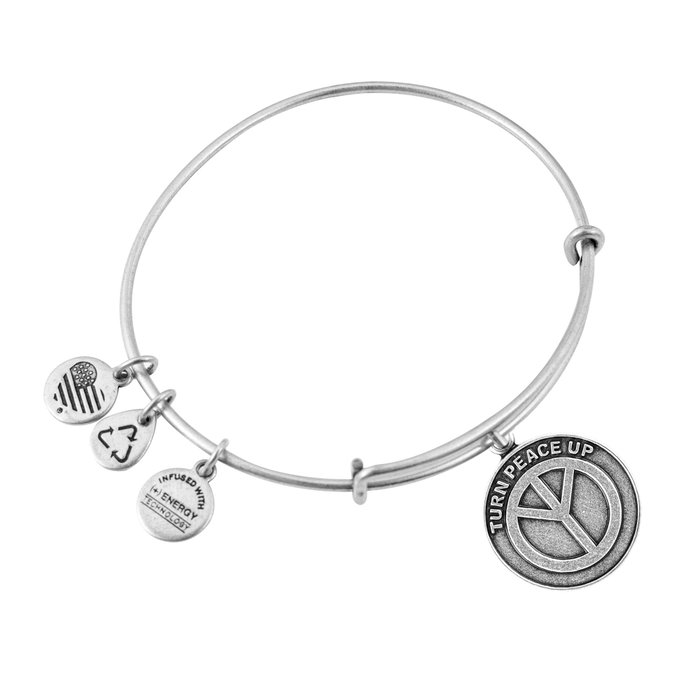 Alex And Ani Pulsera Paix Gris Alex And Ani Pulsera Paix Gris