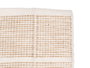 Giftdecor Tapis Artisanal 80x140 cm Motif Quadrillé Beige 65% Polyester 35% Coton (Set de 6)