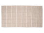 Giftdecor Tapis Artisanal 80x140 cm Motif Quadrillé Beige 65% Polyester 35% Coton (Set de 6)