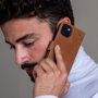 dbramante1928 Lynge Étui Portefeuille pour iPhone 14 Plus en Cuir Pleine Fleur Détachable, Protection Chocs, Chargement Sans Fil, Blocage RFID, Tan