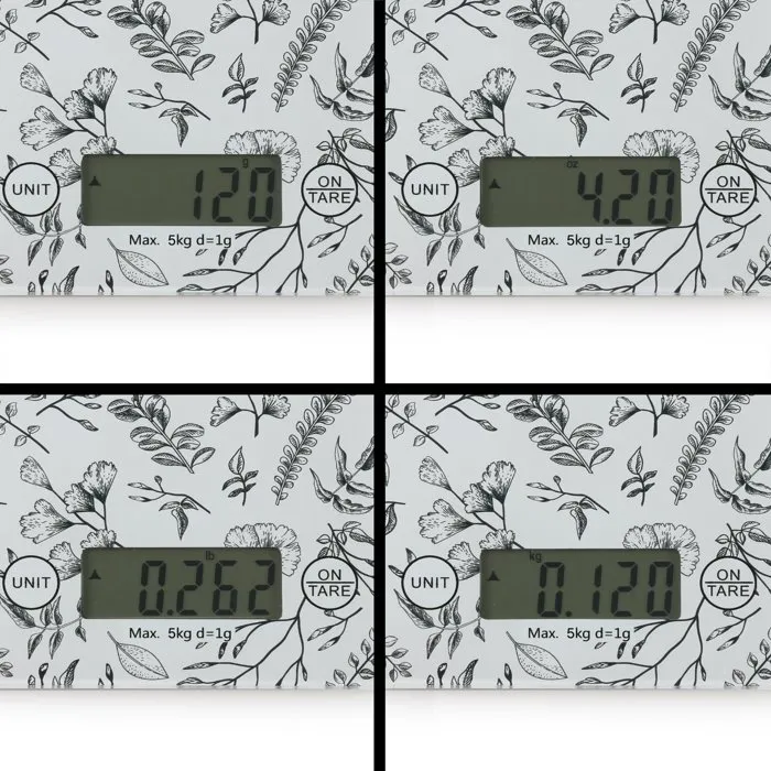 Livoo Balance de cuisine électronique DOM451FL avec plateau en verre