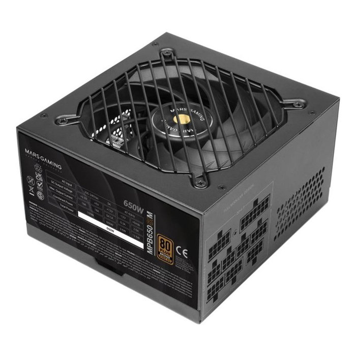 Mars Gaming Fuente Alimentacion Modular MPB650SIM 650W 80 Plus Bronze ATX Mars Gaming Fuente Alimentacion Modular MPB650SIM 650W 80 Plus Bronze ATX