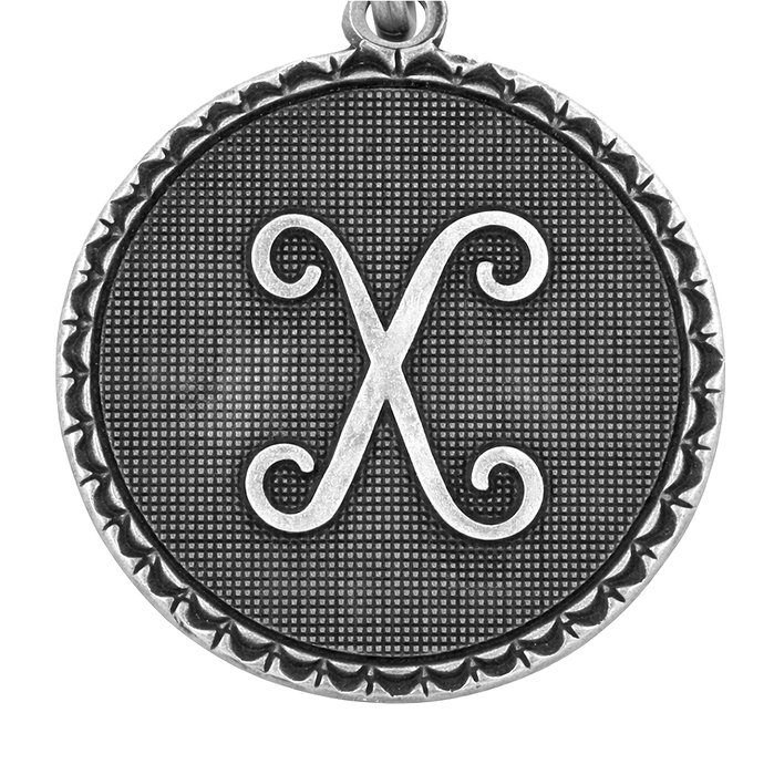 Alex And Ani Bracelet Lettre X Gris