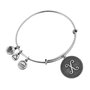 Alex And Ani Bracelet Lettre X Gris