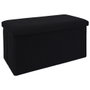 Home Deco Factory Pouf Pliable Atom Noir