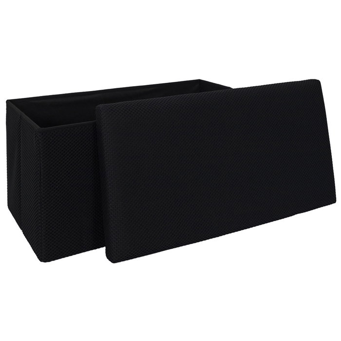 Home Deco Factory Pouf Pliable Atom Noir
