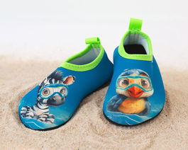 KioKids Chaussures Aquatiques Enfant Antidérapantes Safari Fun - Taille 26 (EUR 26), Azul Animales