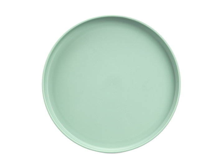 Leknes Assiette Plate 19,5 cm Vert Plastique PP Réutilisable Lavable au Lave-vaisselle (Set de 24)