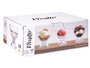 Vivalto Copa à Glace en Verre avec Pied Transparente 11.5x10.5x11.5 cm (Set de 24)