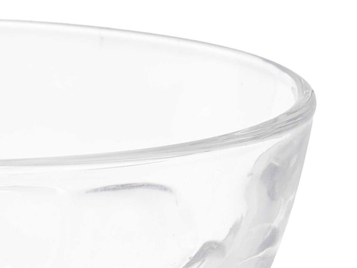 Vivalto Copa à Glace en Verre avec Pied Transparente 11.5x10.5x11.5 cm (Set de 24)