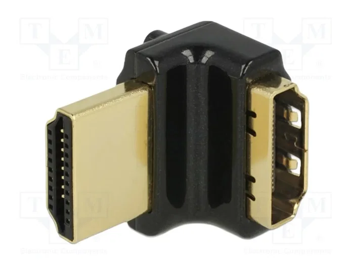 DELOCK Adaptateur HDMI socle vers HDMI prise 90° haut/bas DELOCK Adaptateur HDMI socle vers HDMI prise 90° haut/bas