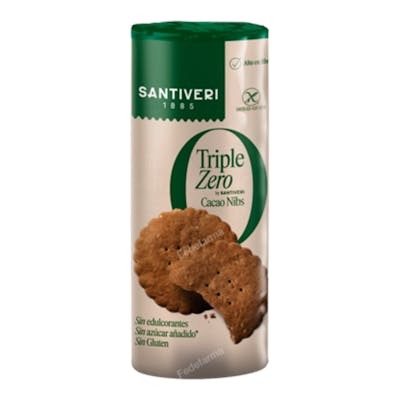 SANTIVERI Galletas Nibs Cacao T. Zero SANTIVERI Galletas Nibs Cacao T. Zero