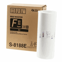 Riso S-8188E Ruban encreur, double pack compatible S-7611 et S-4250E, pour duplicateur numérique