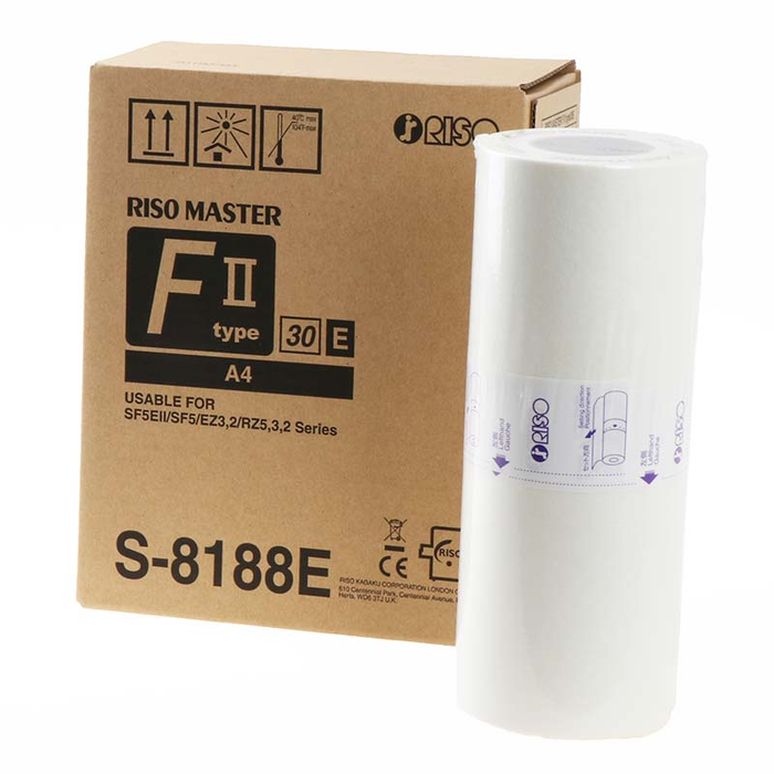 Riso S-8188E Ruban encreur, double pack compatible S-7611 et S-4250E, pour duplicateur numérique