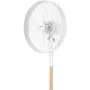 Sencor SFN 4080WH Ventilateur sur pied, bois et métal, 40 cm, 3 vitesses, oscillation 80°, hauteur réglable 120-133 cm, 50 W