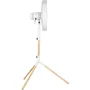 Sencor SFN 4080WH Ventilateur sur pied, bois et métal, 40 cm, 3 vitesses, oscillation 80°, hauteur réglable 120-133 cm, 50 W