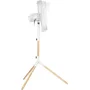 Sencor SFN 4080WH Ventilateur sur pied, bois et métal, 40 cm, 3 vitesses, oscillation 80°, hauteur réglable 120-133 cm, 50 W
