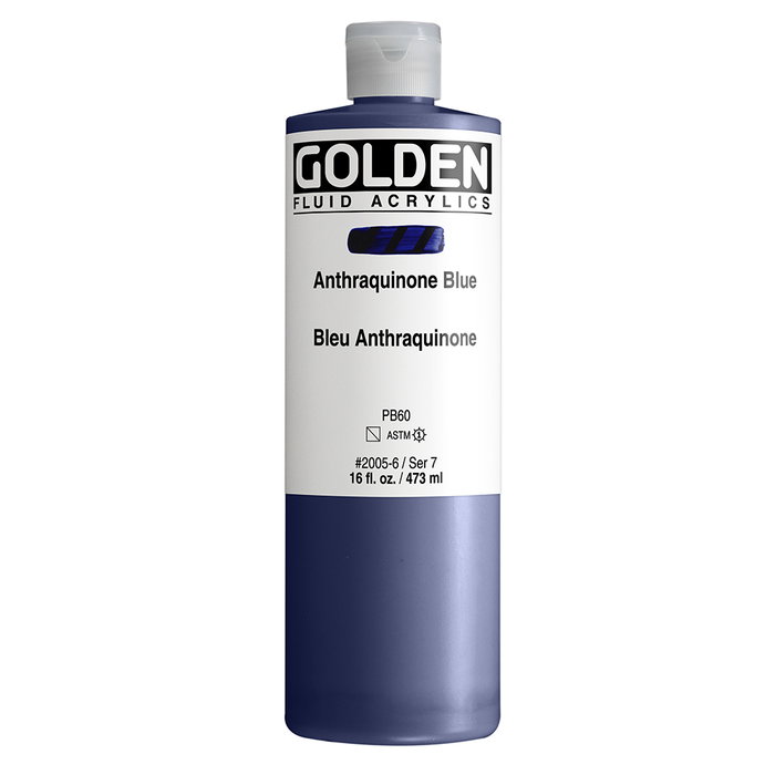 Golden Couleur Acrylique Fluide Bleu Anthraquinone 473 ml Golden Couleur Acrylique Fluide Bleu Anthraquinone 473 ml