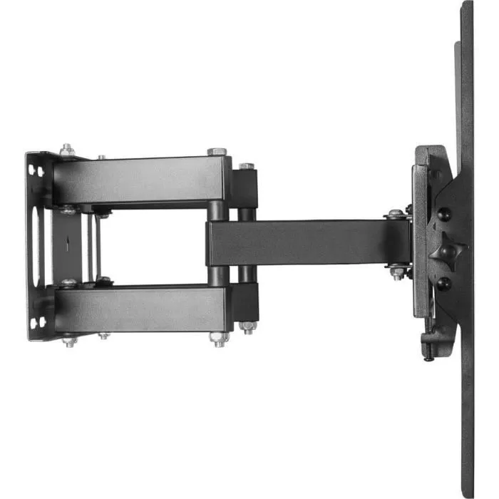 Stell SHO 4610 - Support TV mobile pour téléviseurs 32 à 55 pouces avec inclinaison, rotation, gestion des câbles, en acier noir