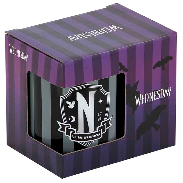 Karactermania Tasse mug Wednesday Noir Phrases originales