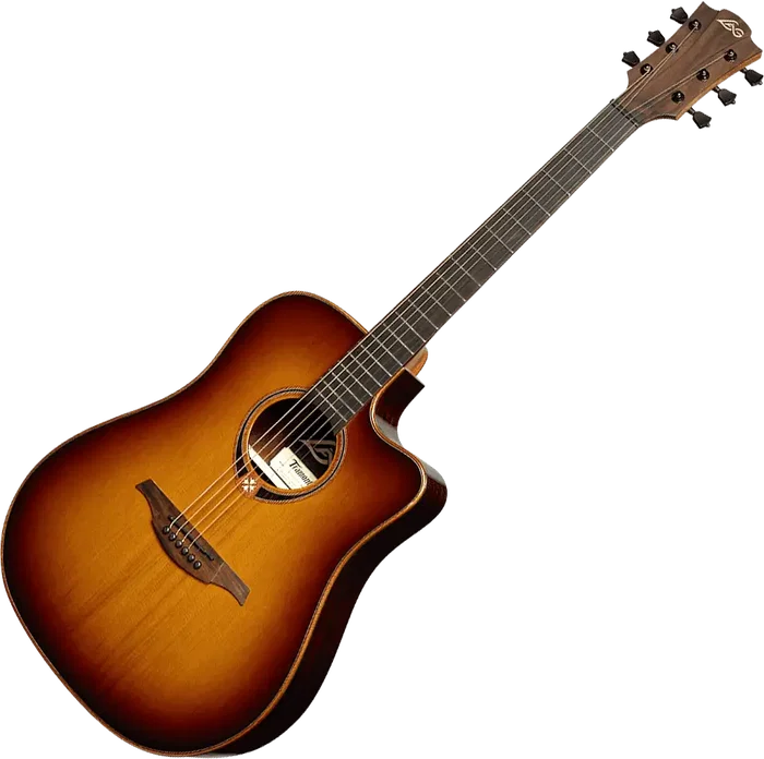 LAG Guitare Acoustique Dreadnought Cutaway Tramontane 118 A/E - Brown Shadow