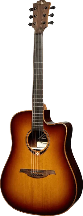 LAG Guitare Acoustique Dreadnought Cutaway Tramontane 118 A/E - Brown Shadow