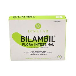DIMEFAR Bilambil Probiotico 30 Capsules Complément Alimentaire Flore Intestinale 9 Souches