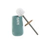 Brosse de salle de wc Home ESPRIT Beige Turquoise Bambou Acier inoxydable Dolomite 12,2 x 12,2 x 35,2 cm (2 Unités)