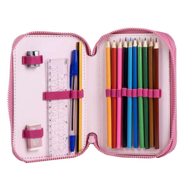 Cerdá Plumier avec Accessoires Gabby's Dollhouse - Trousse de Rangement 12,5 x 19,5 x 4,5 cm