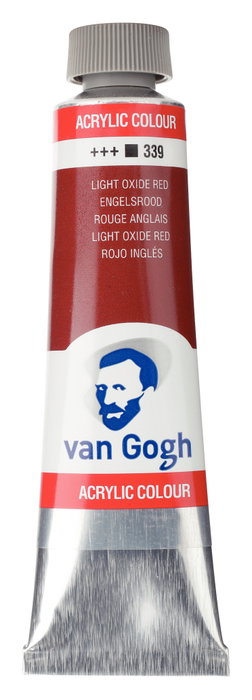 Van Gogh Couleur Acrylique Rouge Anglais 339 en Tube de 40 ml Van Gogh Couleur Acrylique Rouge Anglais 339 en Tube de 40 ml