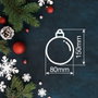 Bambasy Boule de Noël LED 8cm Lumière chaude