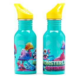 Monsterland Gourde Isothermique en Acier Inoxydable Water Revolution 500 ml - Capacité 0,5L - Hauteur 22,5 cm