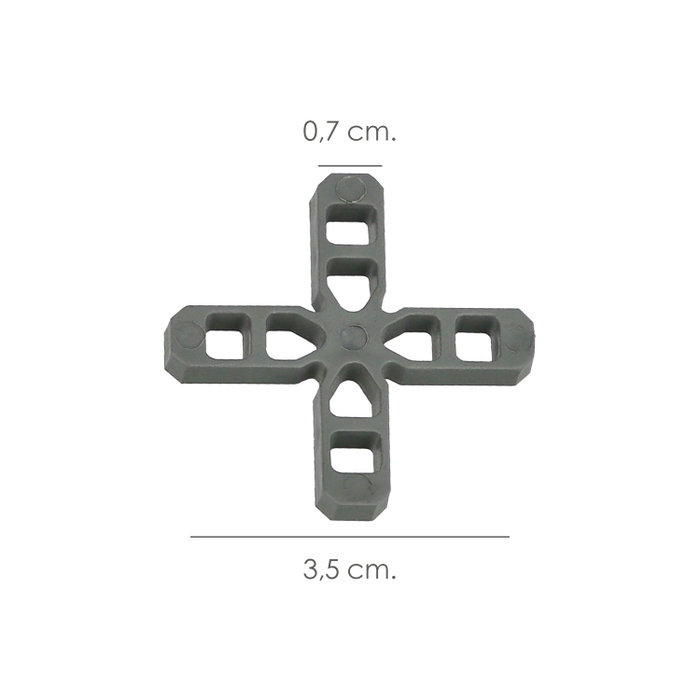 Wolfpack Linea Profesional Crucetas Cruz 7mm (Sachet de 250 pièces)