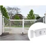 Yale YAH37G - Serrure en applique horizontale à fouillot, sécurité Niveau 2, blanc, 2 clés, version gauche pour grille et portail