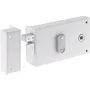 Yale YAH37G - Serrure en applique horizontale à fouillot, sécurité Niveau 2, blanc, 2 clés, version gauche pour grille et portail