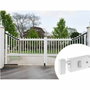 Yale YAH37G Serrure en applique horizontale à fouillot, Blanc, Version Gauche